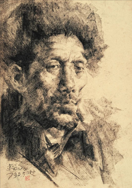 孔维克 老建筑工人 1979年