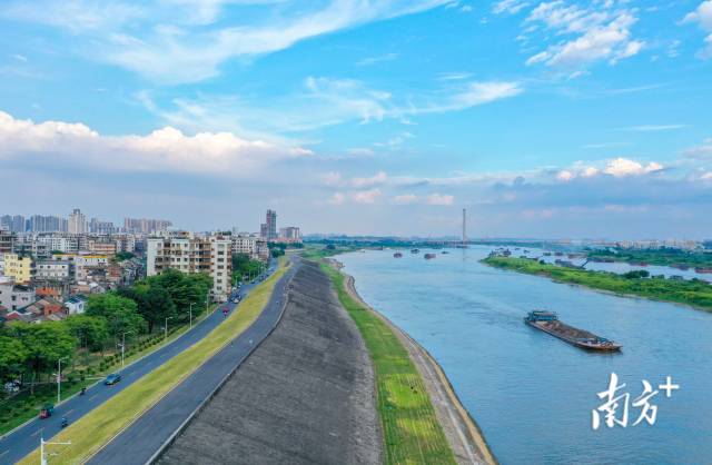 三水热门影视取景地——北江大堤。三水区委宣传部供图